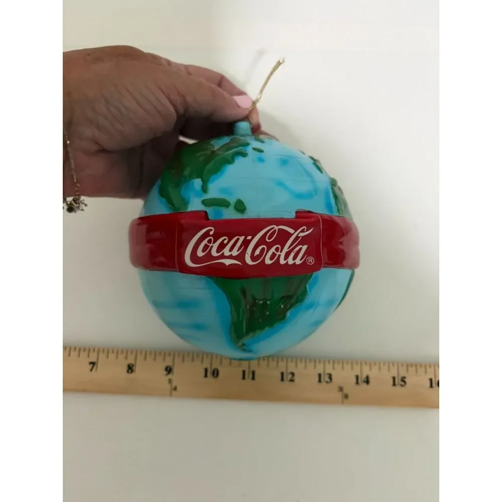coca cola mobile collection globe with red band ornament/decoration